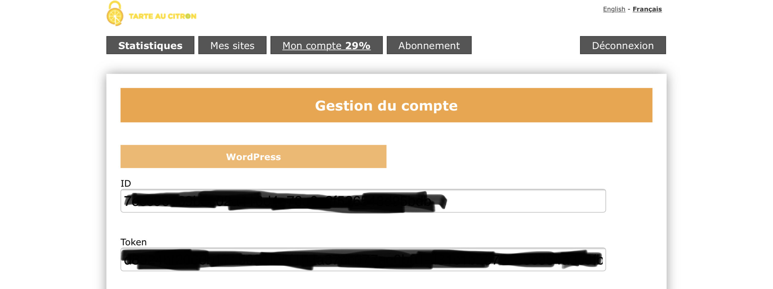 Connexion Tarte Au Citron - RGPD et cookies - Kozman