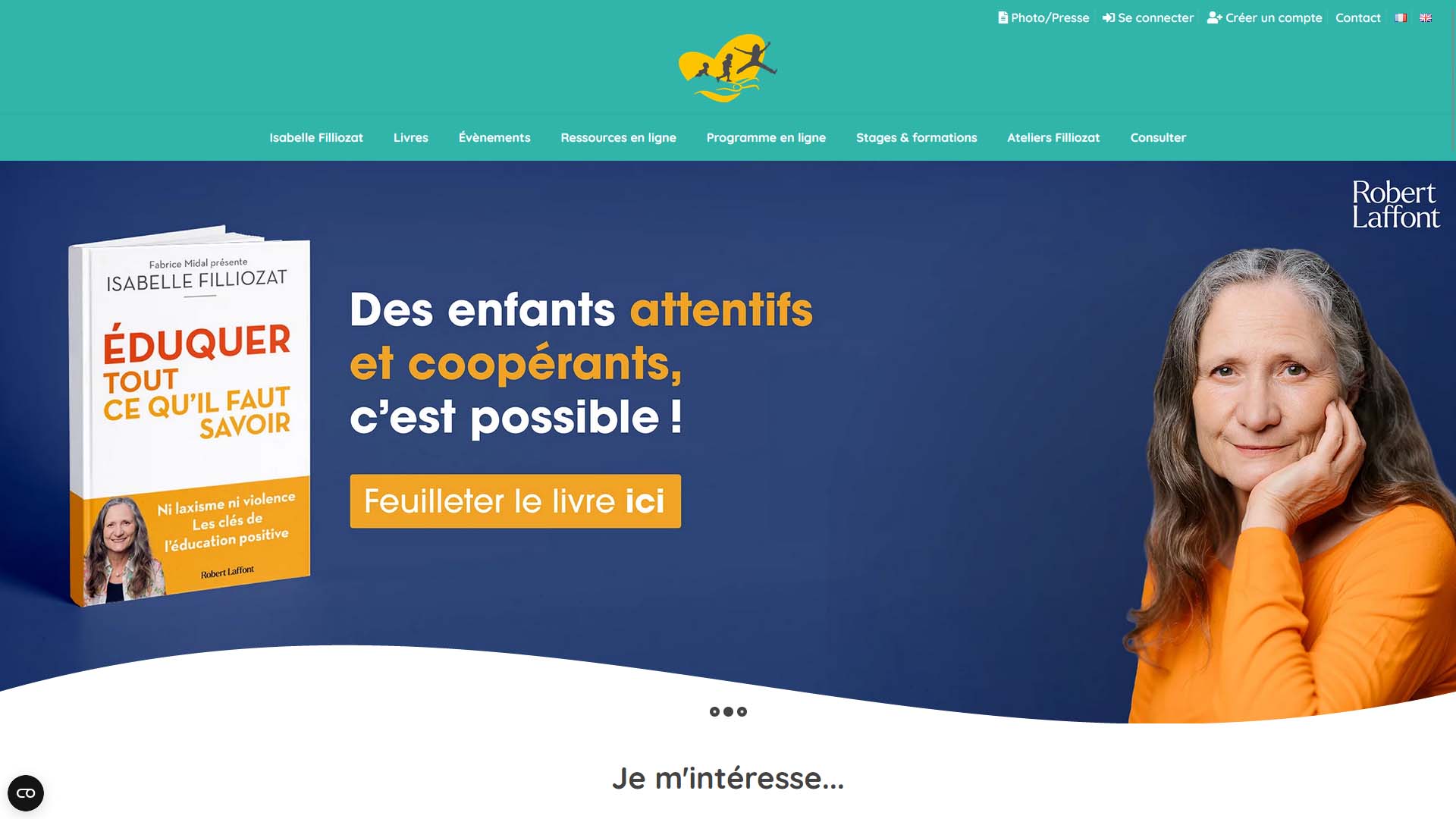 Isabelle Filliozat - Site internet réalisé par l'agence Kozman