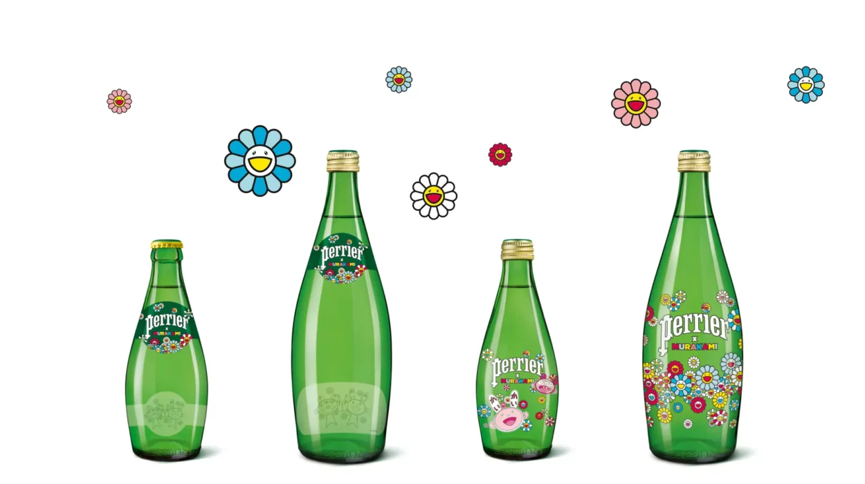 Arketing : rencontre entre art et marketing Exemple de Perrier X Murakami - Agence Kozman