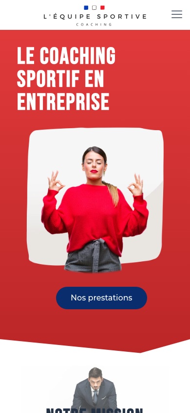 Le site de L'équipe Sportive sur mobile