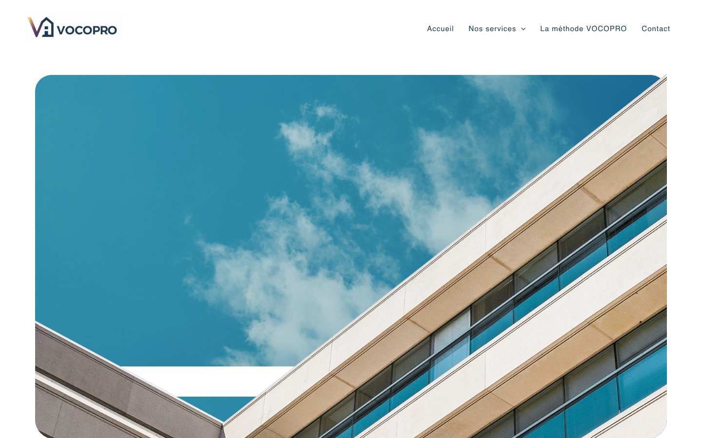 Page d'accueil du site Vocopro